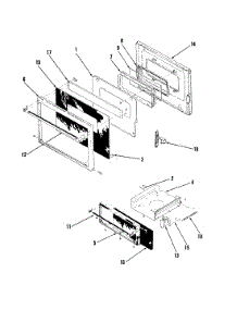 04 - Door parts for Magic Chef Range 31FY-10XS-ON from AppliancePartsPros.com