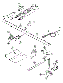 04 - Gas Controls (Pilot) parts for Magic Chef Range 4100PRW from AppliancePartsPros.com