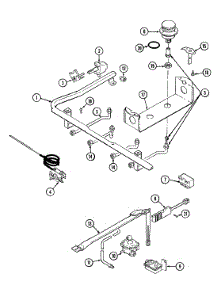 04 - Gas Controls parts for Magic Chef Range 3147XRW-X from AppliancePartsPros.com