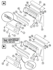 02 - Control Panel parts for Magic Chef Range 3187XRW from AppliancePartsPros.com