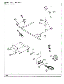 05 - Gas Controls parts for Magic Chef Range 31MA-23KX-ON from AppliancePartsPros.com