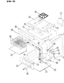 02 - Body Parts parts for Magic Chef Range 31HN-10XS-ON from AppliancePartsPros.com