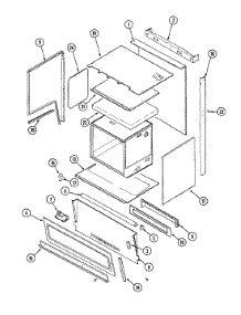 02 - Body (Upper) parts for Magic Chef Range 7458XRA from AppliancePartsPros.com