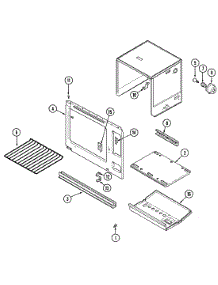 08 - Oven (Upper) parts for Magic Chef Range 7458XRA from AppliancePartsPros.com