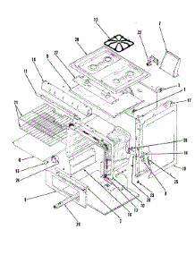 02 - Body parts for Magic Chef Range S31GN-3KX from AppliancePartsPros.com
