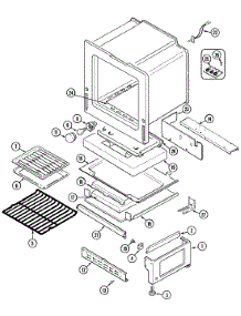 06 - Oven / Base parts for Magic Chef Range 7498VAD from AppliancePartsPros.com