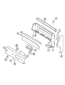 02 - Control Panel parts for Magic Chef Range 3428PVW-D from AppliancePartsPros.com