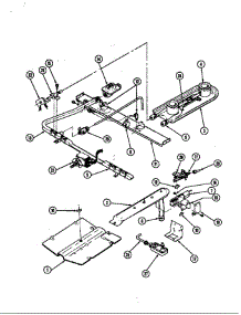 Gas Controls parts for Magic Chef Range 31FY-7LW from AppliancePartsPros.com