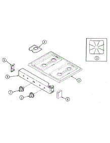 05 - Top Assembly parts for Magic Chef Range 3221XPS from AppliancePartsPros.com