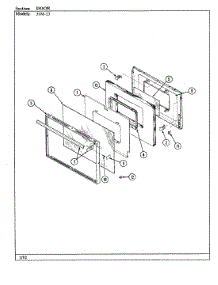 04 - Door parts for Magic Chef Range 31MN-23KX-ON from AppliancePartsPros.com