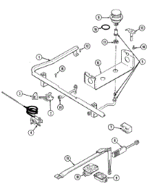 03 - Gas Controls parts for Magic Chef Range 3116PRW from AppliancePartsPros.com