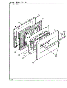 05 - Door parts for Magic Chef Oven 90HA-4KW from AppliancePartsPros.com