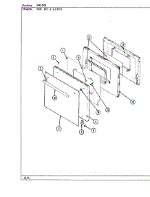06 - Door (10C & Later) parts for Magic Chef Oven 90HA-4KW from AppliancePartsPros.com