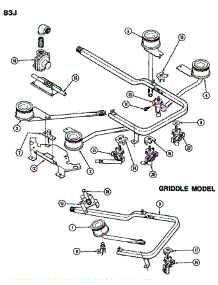 02 - Controls parts for Magic Chef Cooktop 83JN-1GK from AppliancePartsPros.com