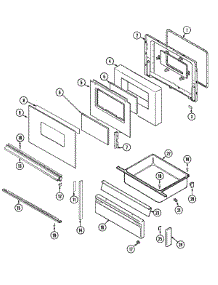 04 - Door / Drawer (Ser. Pre. 11) parts for Magic Chef Range 7498VVV from AppliancePartsPros.com