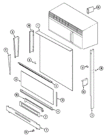 02 - Body (Upr) parts for Magic Chef Range 7498VVV from AppliancePartsPros.com