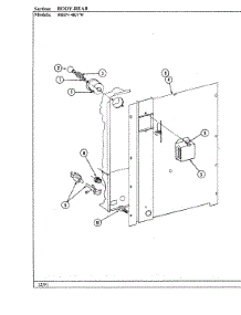03 - Body (Rear) parts for Magic Chef Oven 90HN-4KVW from AppliancePartsPros.com