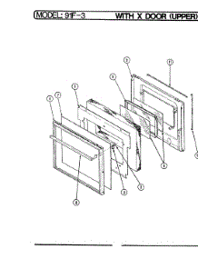 04 - Door (Upper) parts for Magic Chef Oven 91FN-3KLX from AppliancePartsPros.com