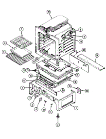 07 - Oven parts for Magic Chef Range 7458XTW from AppliancePartsPros.com