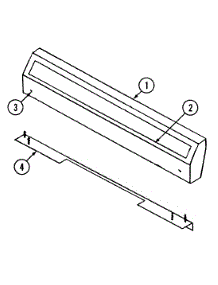 02 - Control Panel parts for Magic Chef Range 4100PTW from AppliancePartsPros.com