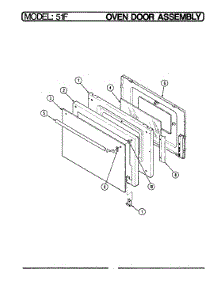 02 - Door parts for Magic Chef Range 51FA-2KX-ON from AppliancePartsPros.com