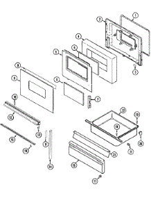 03 - Door / Drawer (Ser. Pre. 10 3448Xts) parts for Magic Chef Range 3448XTS from AppliancePartsPros.com