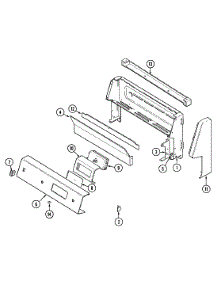 02 - Control Panel parts for Magic Chef Range 3147XTA from AppliancePartsPros.com