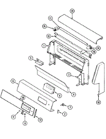 02 - Control Panel parts for Magic Chef Range 3488XTW from AppliancePartsPros.com
