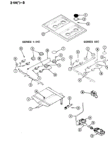 03 - Control System parts for Magic Chef Range 31HA-5KLX from AppliancePartsPros.com