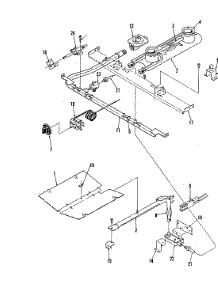 06 - Gas Controls (Lower) parts for Magic Chef Range U22FN-6KLX-6C from AppliancePartsPros.com