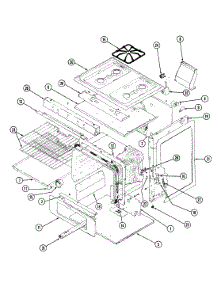 02 - Body Parts parts for Magic Chef Range 31HY-92KXS-ON from AppliancePartsPros.com