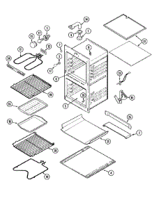 05 - Oven parts for Magic Chef Oven 9855VUV from AppliancePartsPros.com