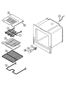 04 - Oven parts for Magic Chef Range C3888XRW from AppliancePartsPros.com