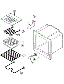 07 - Oven parts for Magic Chef Range 7858XRA from AppliancePartsPros.com
