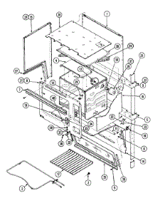 02 - Body (Upper) parts for Magic Chef Range 7858XRA from AppliancePartsPros.com