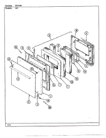 03 - Door parts for Magic Chef Oven 99FN-4EVW from AppliancePartsPros.com