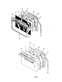 04 - Door (Lower) parts for Magic Chef Range 24FS-6CKXW from AppliancePartsPros.com