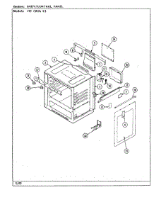 02 - Body / Control Panel parts for Magic Chef Range U41EA-2GKW-8B from AppliancePartsPros.com