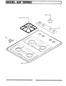 02 - Top Assy. parts for Magic Chef Cooktop 82FN-1K from AppliancePartsPros.com