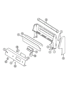 02 - Control Panel parts for Magic Chef Range 3422PVA from AppliancePartsPros.com