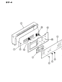 02 - Control Panel parts for Magic Chef Oven 91FN-4KX from AppliancePartsPros.com
