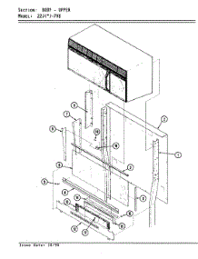 03 - Body-Upper parts for Magic Chef Range 22JN-7KLXV8 from AppliancePartsPros.com
