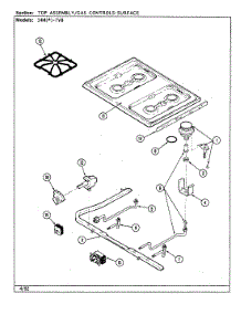 09 - Top Assembly / Gas Controls-Surface parts for Magic Chef Range 24MA-7CKXWV8 from AppliancePartsPros.com