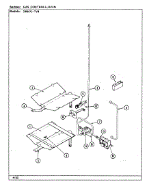 06 - Gas Controls-Oven parts for Magic Chef Range 24MA-7CKXWV8 from AppliancePartsPros.com