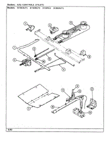 03 - Gas Controls (Pilot) parts for Magic Chef Range 3120SRW from AppliancePartsPros.com