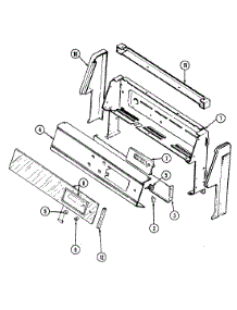 02 - Control Panel parts for Magic Chef Range 3468XTA from AppliancePartsPros.com