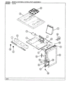 02 - Body / Control Panel / Top Assy. parts for Magic Chef Range 31JN-92KW-EV from AppliancePartsPros.com