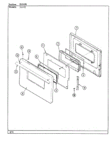05 - Door parts for Magic Chef Range 31JN-92KW-EV from AppliancePartsPros.com