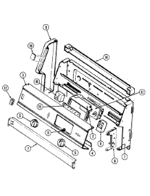 02 - Control Panel parts for Magic Chef Range 3448XPA from AppliancePartsPros.com