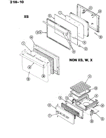 03 - Door parts for Magic Chef Range 31HA-10 from AppliancePartsPros.com